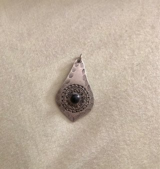 Colgante Plata y Ónix