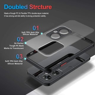 Funda Oneplus Nord CE 3 Lite 5G transparente Negra