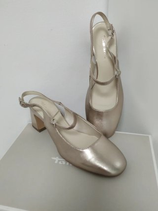 Zapatos dorado de fiesta talla 37