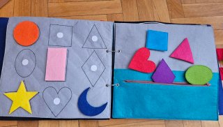 Libro sensorial de fieltro actividades infantil
