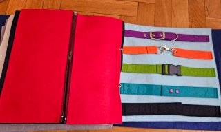 Libro sensorial de fieltro actividades infantil
