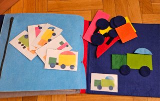 Libro sensorial de fieltro actividades infantil