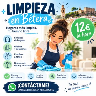 Servicio de limpieza Bétera