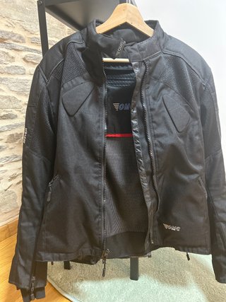 Chaqueta de Moto  OMC Negra Talla M