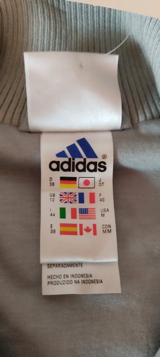 Chandal Adidas nuevo, gris/azul, talla ESP 38