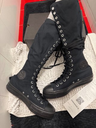 Stivali Converse neri alti unisex n.41.5
