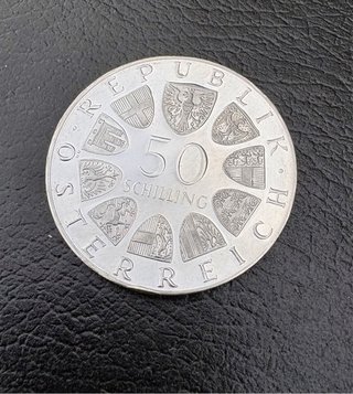 Monete d'Argento 50 Scellini Austria Proof