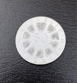 Monete d'Argento 50 Scellini Austria Proof