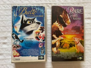 2 Películas Infantiles VHS: Balto y Babe
