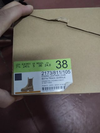 Botines de Mediacaña Zara Beige