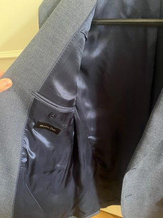 Americana Massimo Dutti Azul