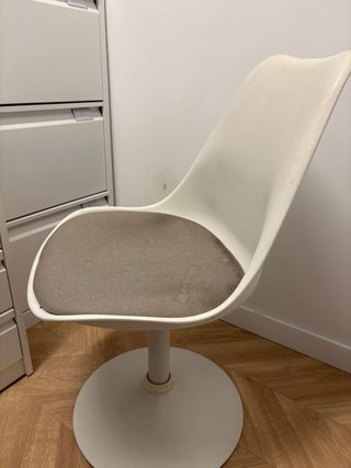 Silla de Oficina Blanca y Gris
