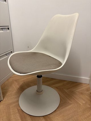 Silla de Oficina Blanca y Gris