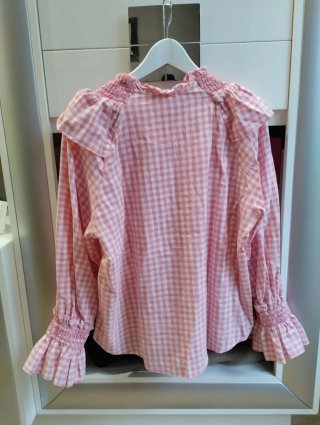 Camisa Vichy Rosa y Blanca elle elle