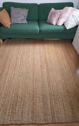 Alfombra Yute IKEA LOHALS Beige