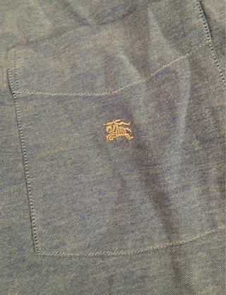 Camisa Burberry Azul Hombre