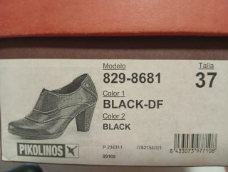 Zapatos Abotinados Pikolinos Negros Talla 37