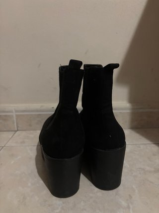 Botines negros plataforma