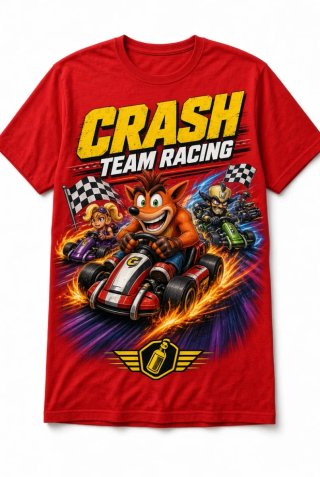 Camiseta Crash Team Racing, NUEVA, todas las talla