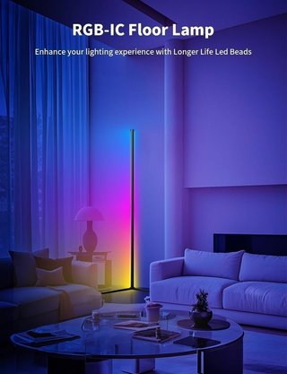 Lámpara de pie LED RGB 159 cm NUEVO