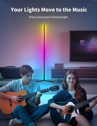 Lámpara de pie LED RGB 159 cm NUEVO