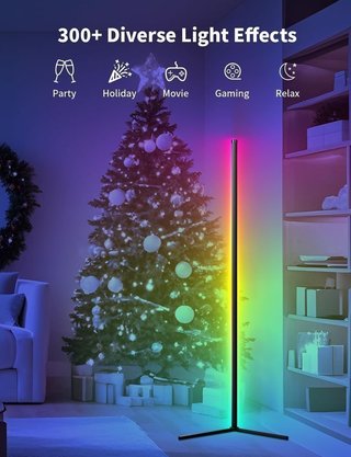Lámpara de pie LED RGB 159 cm NUEVO