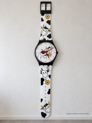 Reloj de pared Swatch Maxi Grüezi MGZ297
