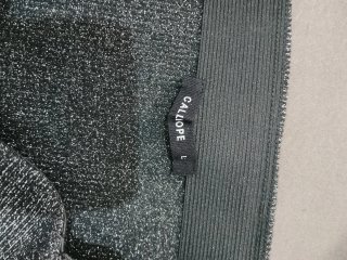 Gonna nera con fili argento Calliope tg. L