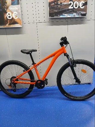 Bicicleta niños 26 pulgadas MTB Rockrider ST 500 naranja