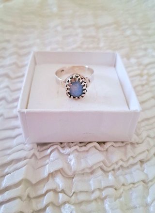 Anillo Plata 925 Ópalo Natural