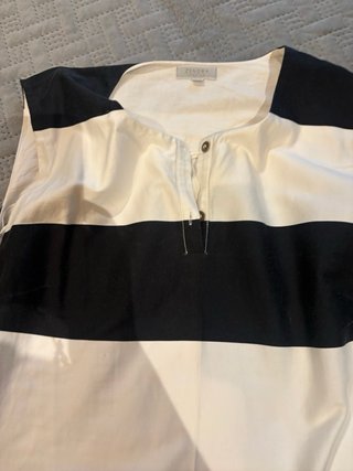 Vestido Rayas Mujer Blanco y Negro