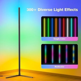 Lámpara de pie LED 146 cm multicolor NUEVA