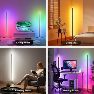 Lámpara de pie LED 146 cm multicolor NUEVA