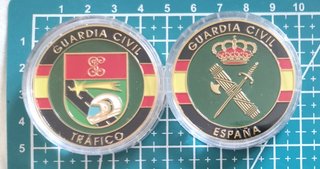 Moneda Conmemorativa TRÁFICO Guardia Civil España