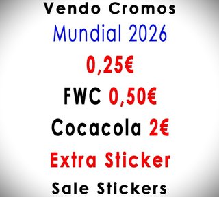 Vendo cromos mundial 2026