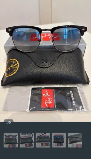 Gafas de sol Ray-Ban Clubmaster negras y azules
