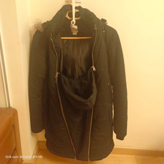 Abrigo de porteo negro talla única