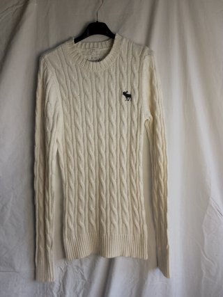 Cardigan Abercrombie & Fitch Bianco