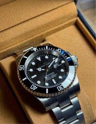 Seiko Mod Submariner 40mm Negro