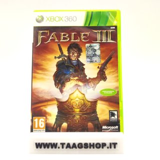 FABLE 3 XBOX 360 PAL ITA NO DISCO UN PO' RIGATO MA