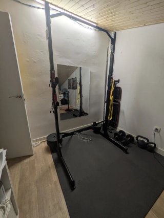 Pack Rack de Musculación, Pesas y Banco
