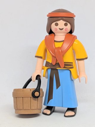 Aldeana pastora Playmobil belén medieval vikinga