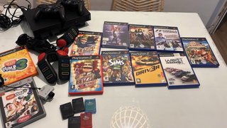 Consola PlayStation 2 Negra + 10 Juegos + accesori
