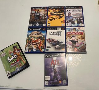 Consola PlayStation 2 Negra + 10 Juegos + accesori