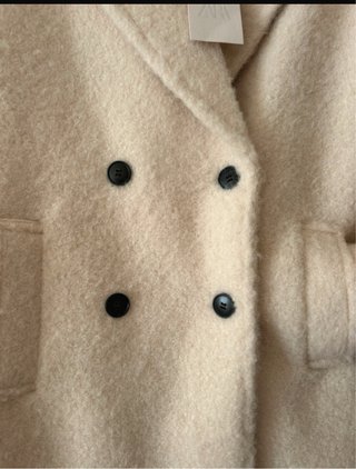 Abrigo Zara Beige Talla M