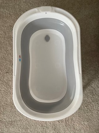 Bañera Plegable Bebé Patas Gris