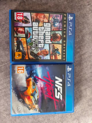 PS4 Grand Theft Auto V Premium Edition y nfs heat