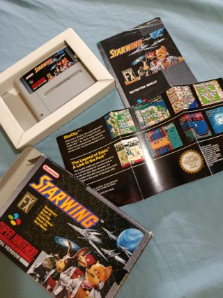 Starwing (Star Fox) Super Nintendo PAL.
