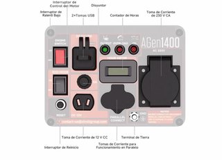 Generador Inverter AIVOLT 1400W Nuevo
