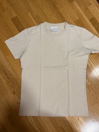 Camiseta manga corta caballero beige